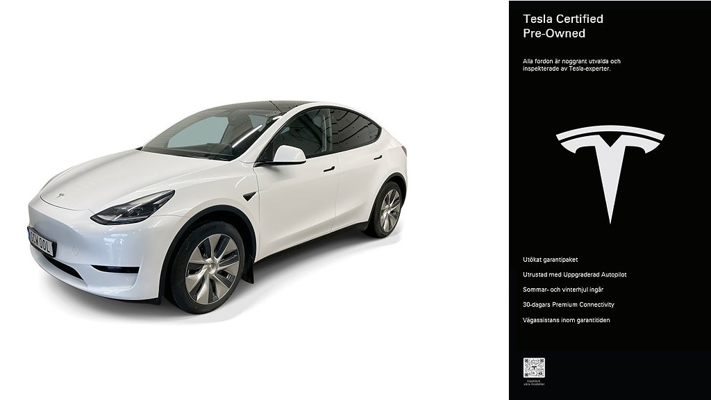 Tesla Model Y Standard Range RWD Certified Pre-Owned 3,84% ränta