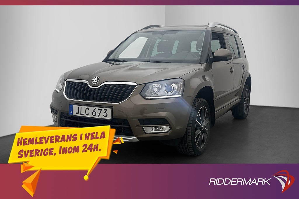Skoda Yeti 1.4 TSI Drivers-Edt M&K-Värmare Kamera Drag Navi
