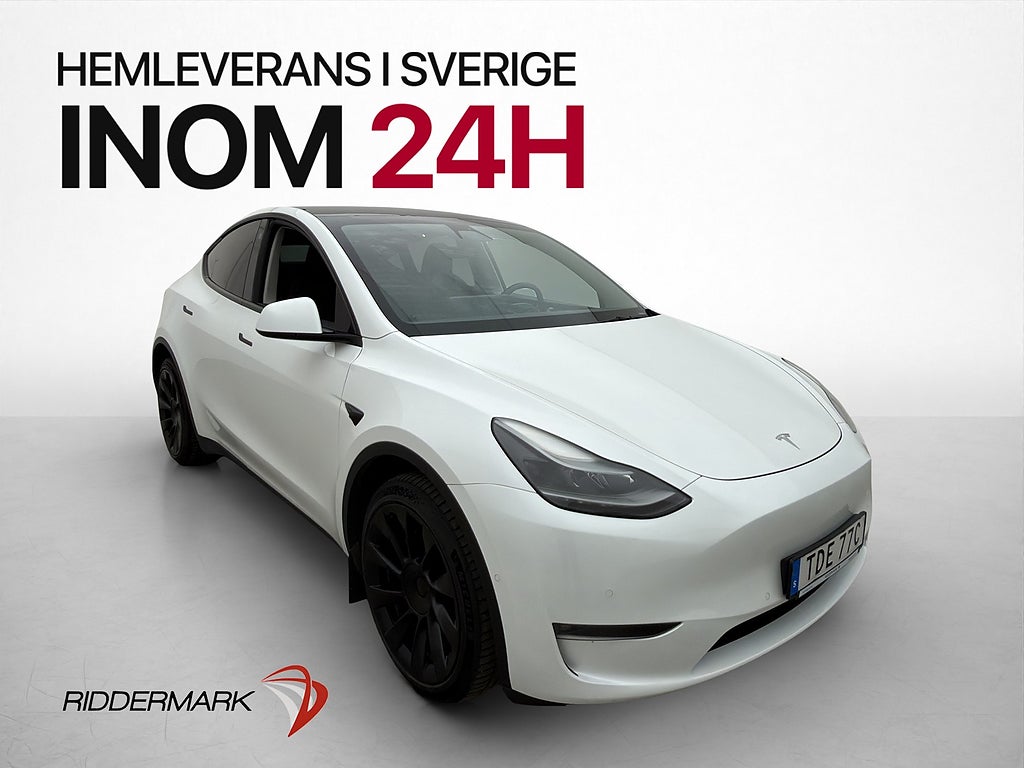 Tesla Model Y Long Range AWD Svensksåld Panorama Drag