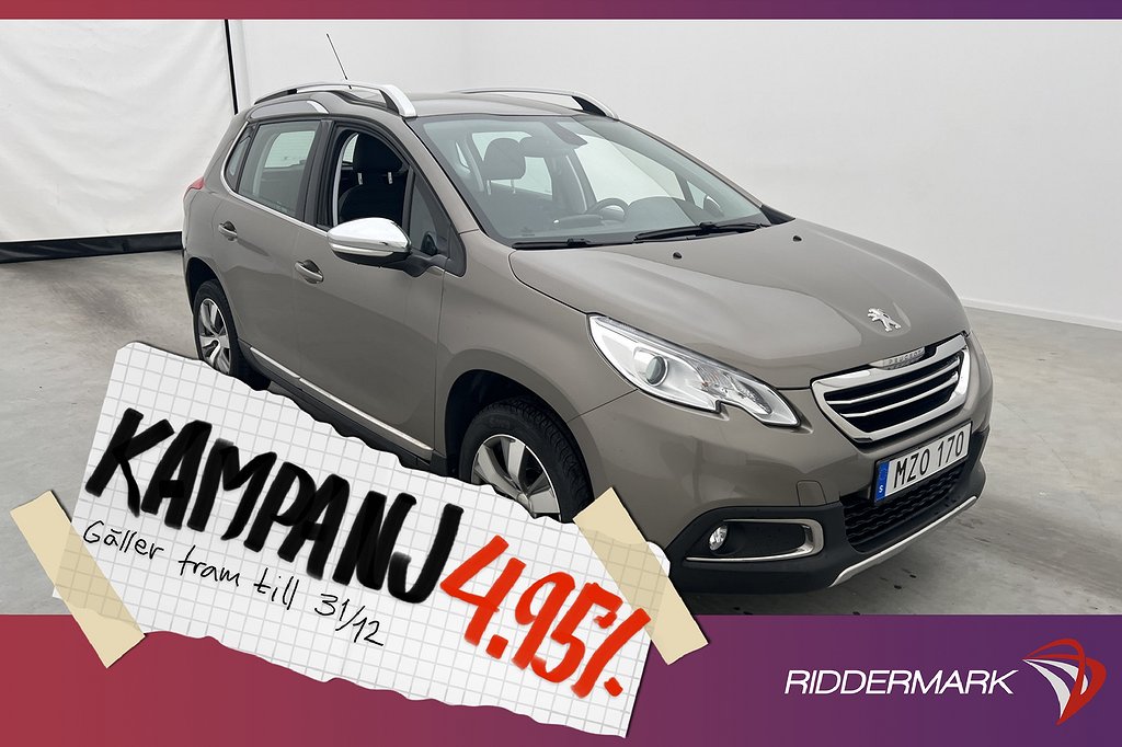 Peugeot 2008 1.2 82hk Allure Sensorer Halvski 4,95% Ränta