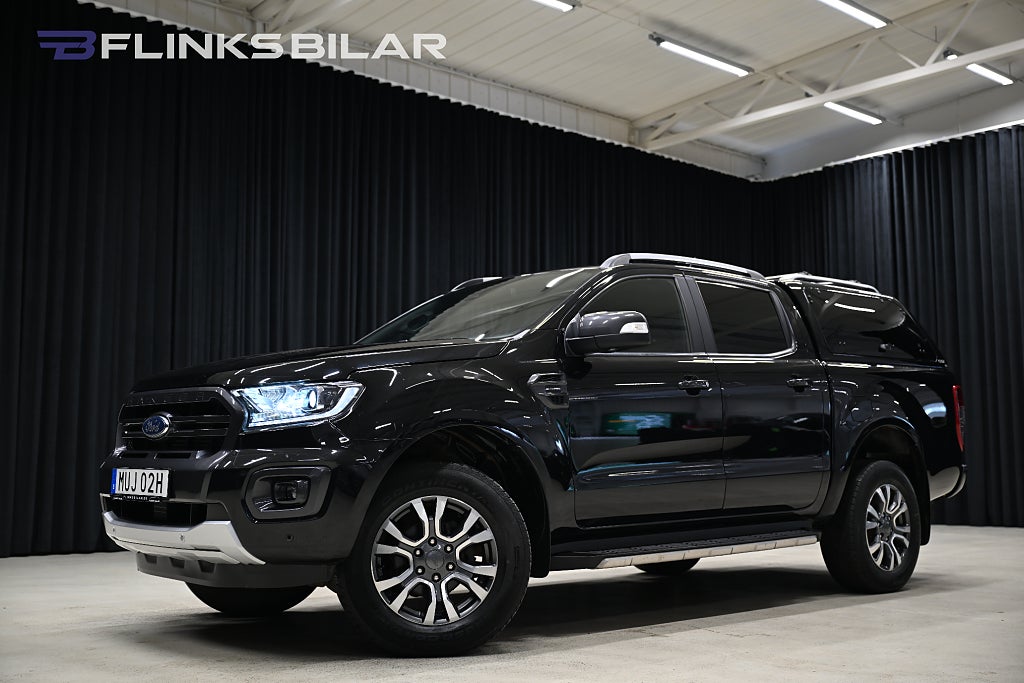 Ford ranger 213HK Automat|Wildtrack|Kåpa|Drag|Värmare|Moms|SeUtr!!