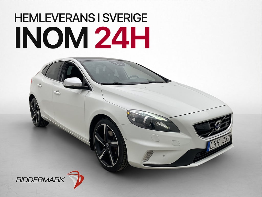 Volvo V40 D4 177hk R-Design Pano Värmare VOC Adaptiv-Fart
