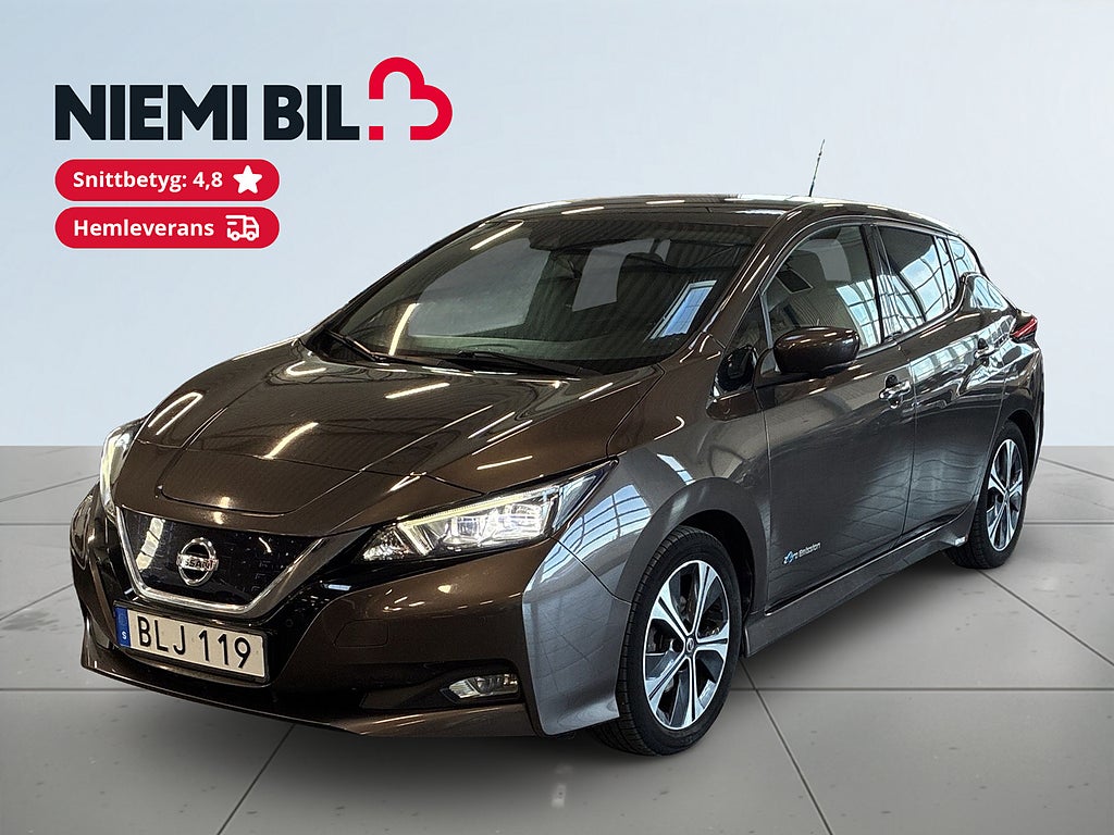 Nissan Leaf S&V-Hjul/360Kamera/BOSE/Rattvärme/Keyless/Adfarthållare