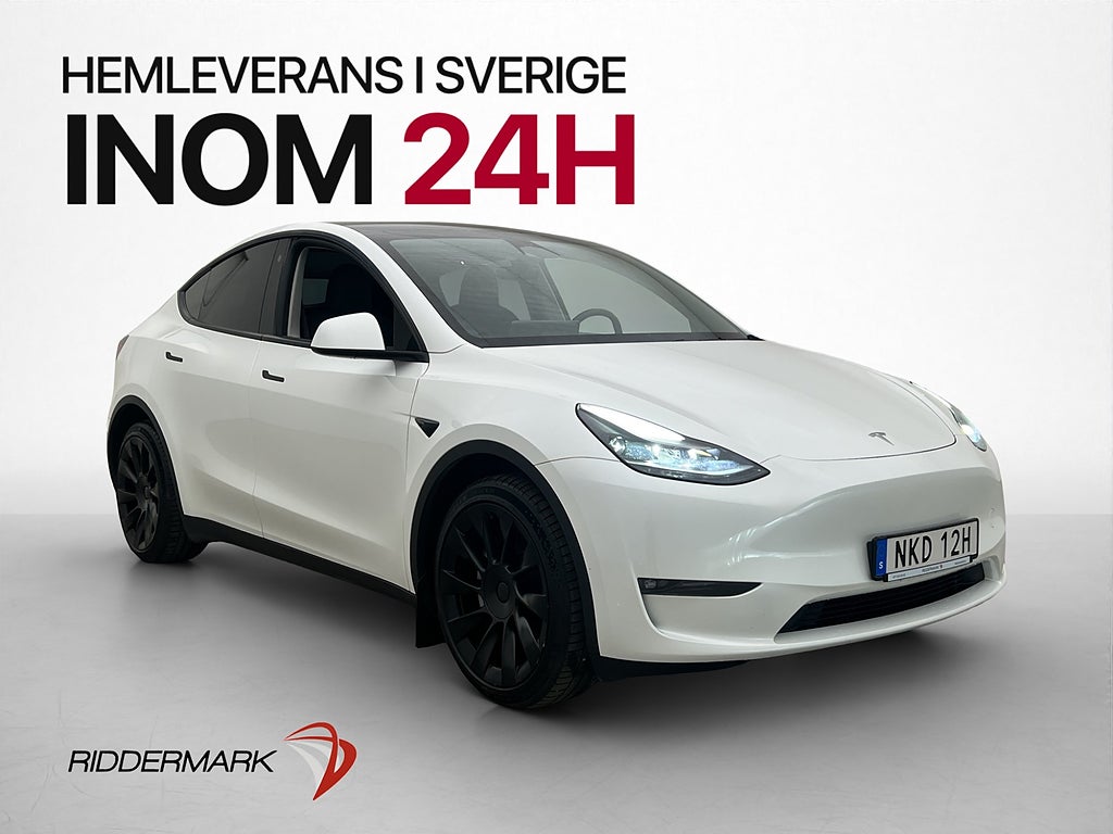 Tesla Model Y Long Range AWD Autopilot Dragkrok Svensksåld