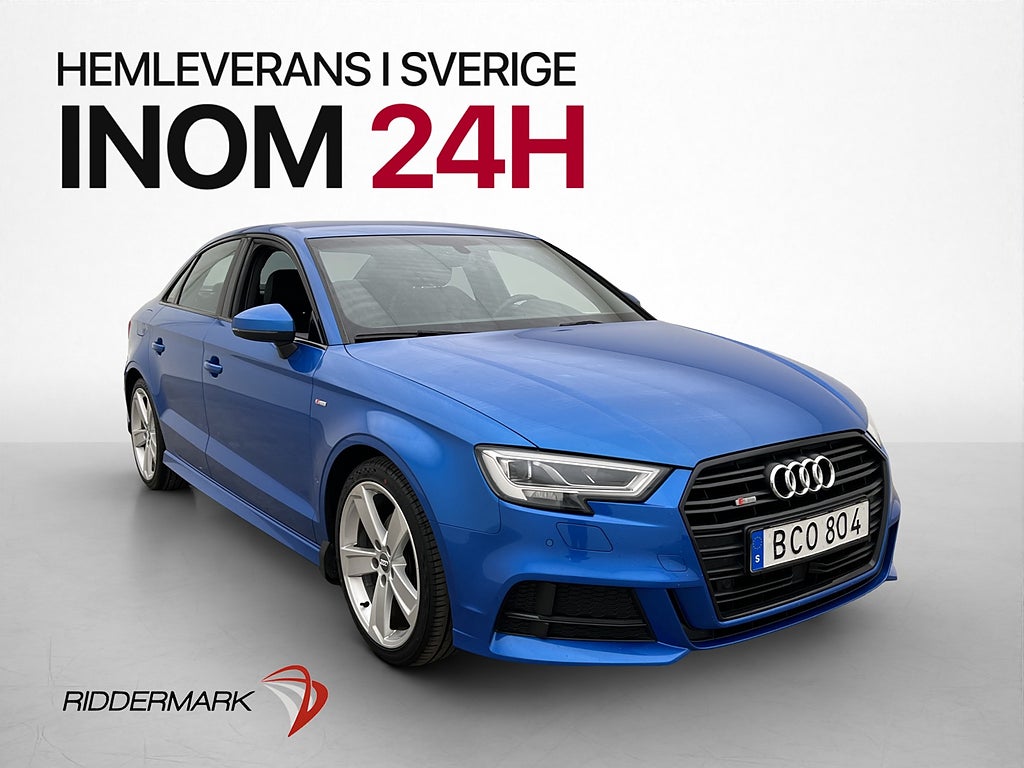 Audi A3 Sedan 30 TFSI 116hk S-Line Sensorer Adaptiv-Farthåll