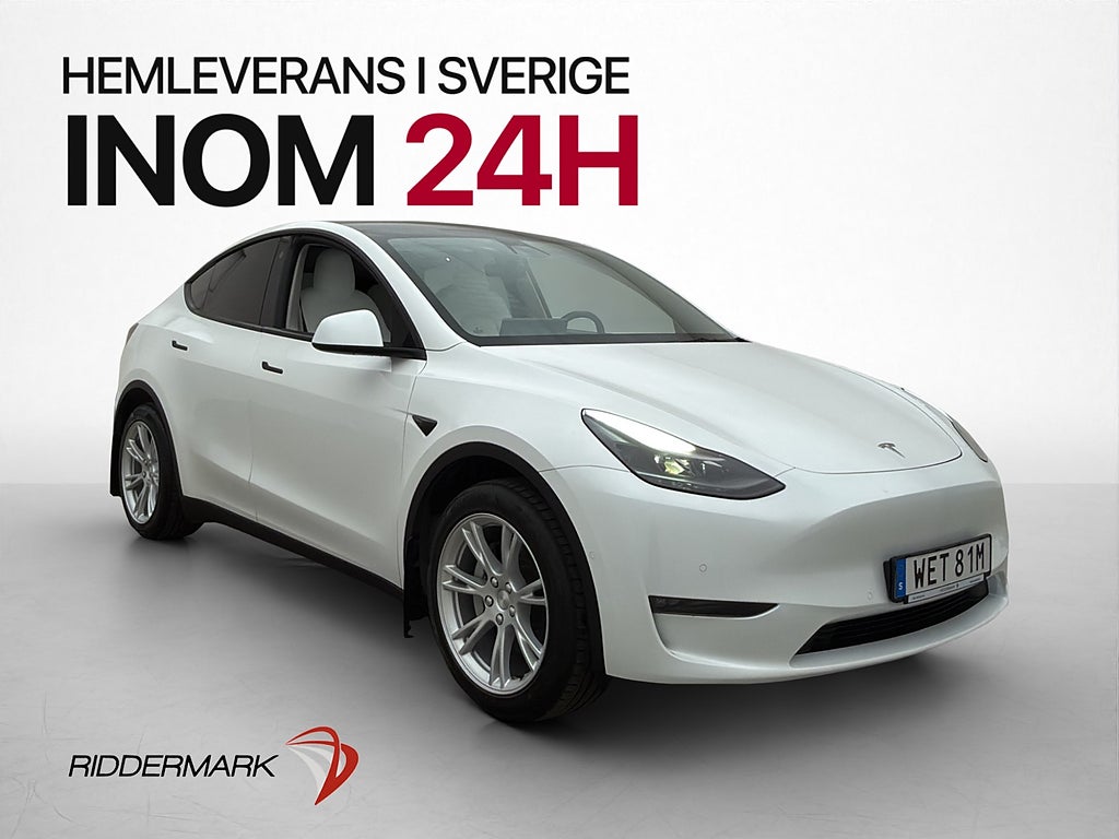 Tesla Model Y Long Range AWD Ljus interiör Drag Värmepump