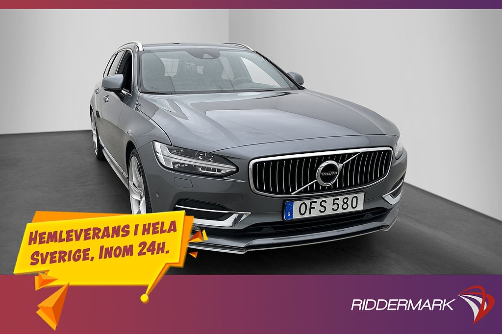 Volvo V90 T5 Inscription VOC Värmare Kamera Skinn CarPlay