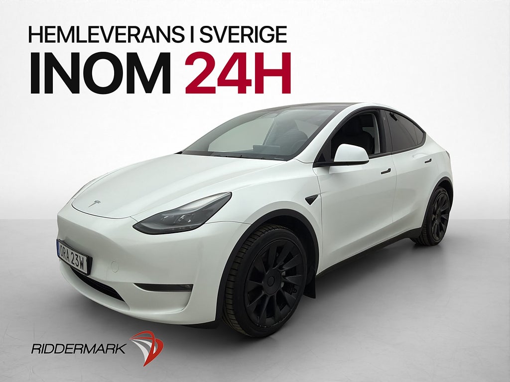 Tesla Model Y Longe Range AWD Pano Drag Kamera Skinn Moms