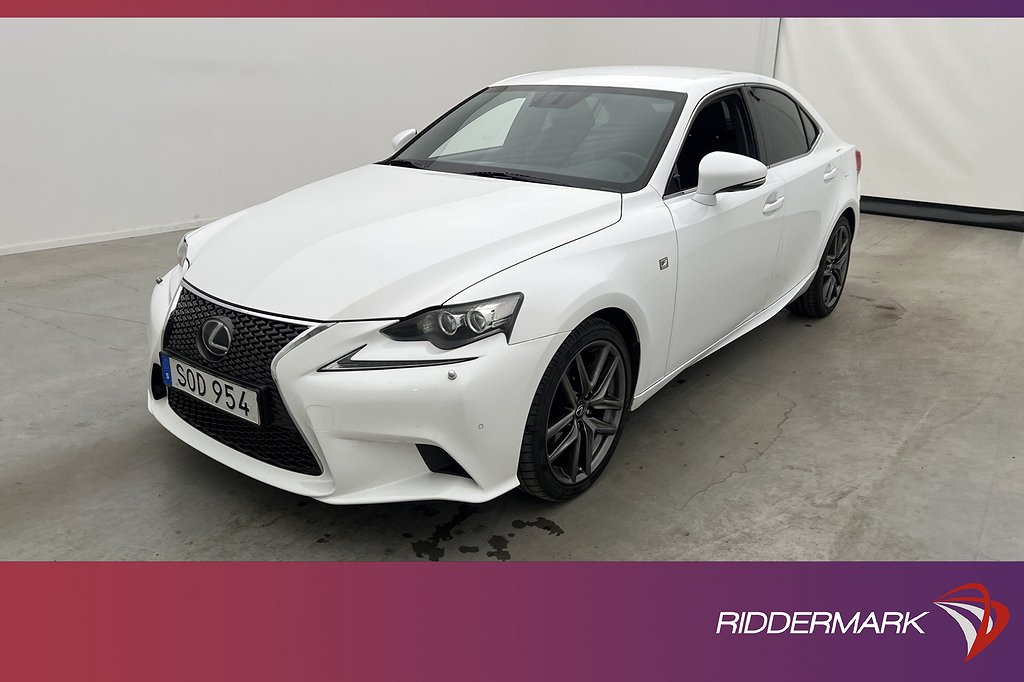 Lexus IS 250 V6 208hk F Sport M-Värmare Sensorer Rattvärme