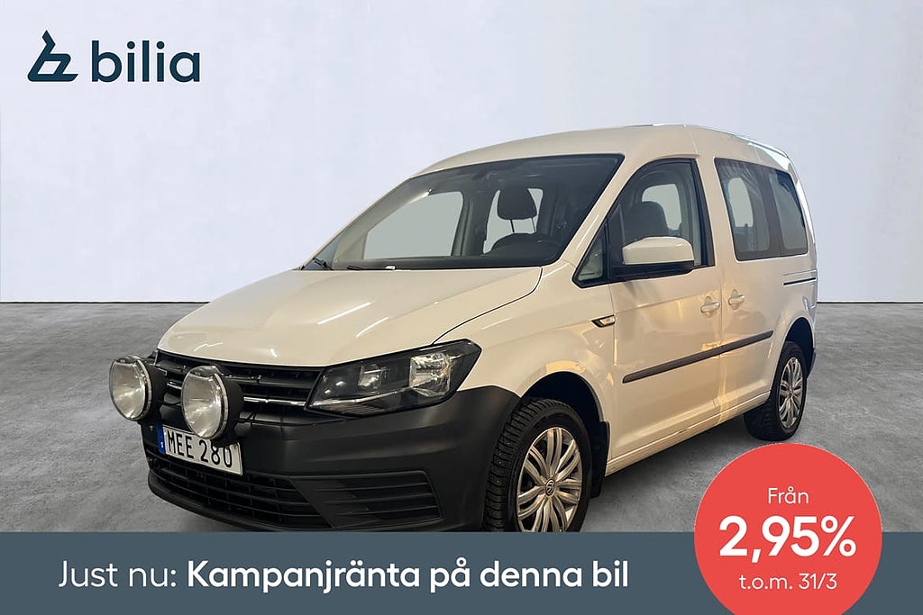 Volkswagen Caddy Combi 2.0 TDI 122hk 4Motion Värmare 5-sits 2,95% rä...