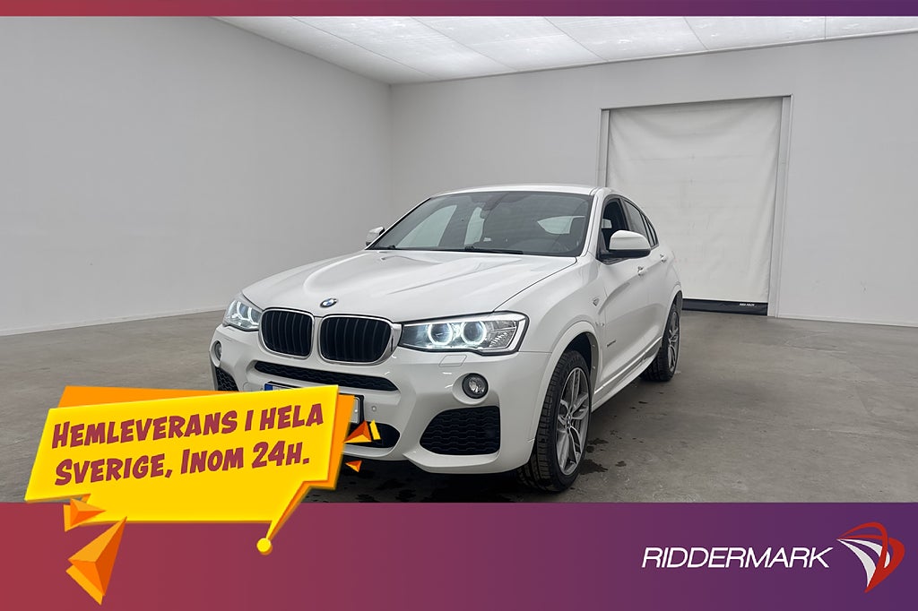 BMW X4 xDrive20d 190hk M Sport H/K P-Sensorer Halvskinn