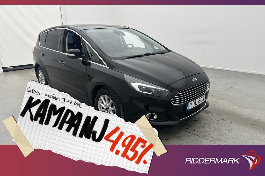 Ford S-Max AWD 180hk Titanium 7-Sits Elstol 4,95% Ränta