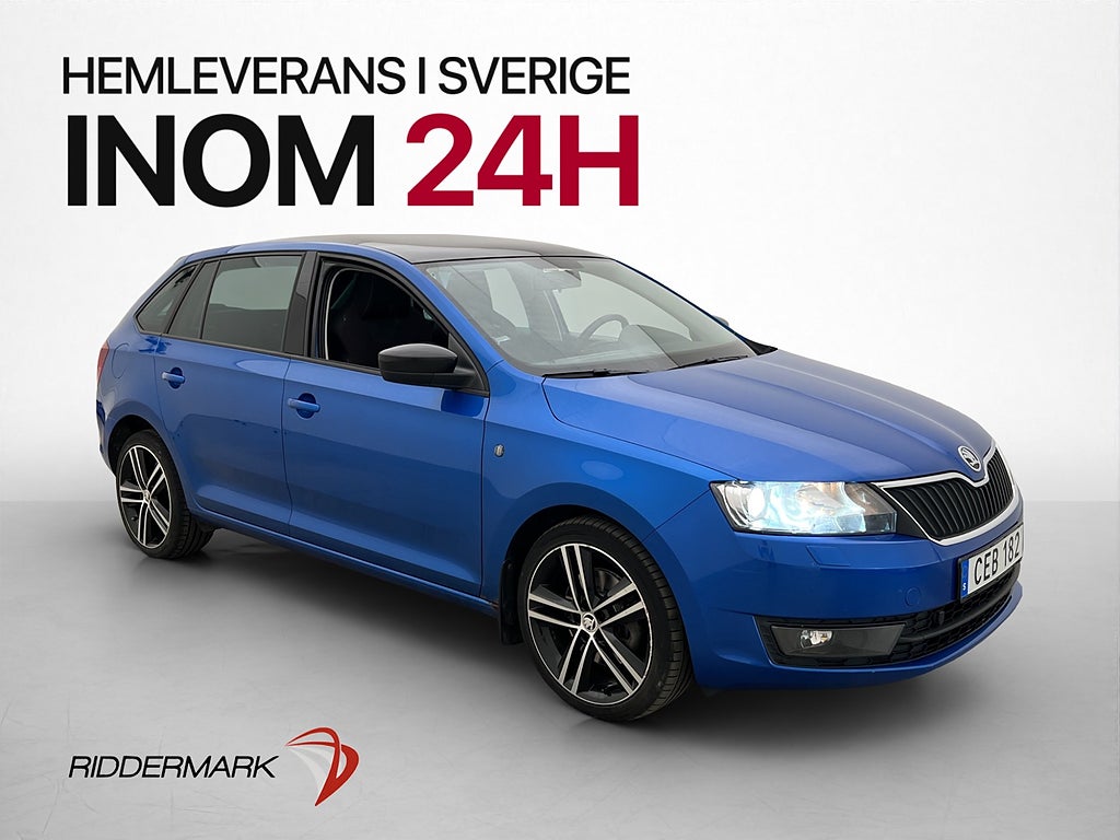 Skoda Rapid TSI 122hk Style Plus Pano P-Sensorer Farthållare