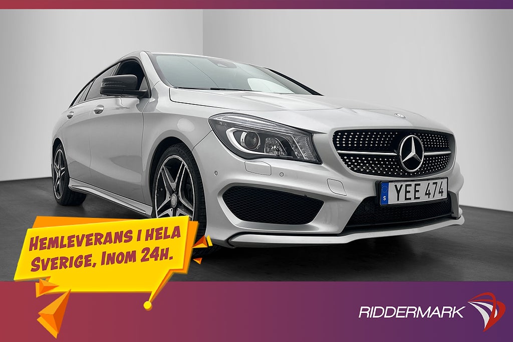 Mercedes-Benz CLA SB 220 d 4M AMG Värmare Kamera Halvskinn
