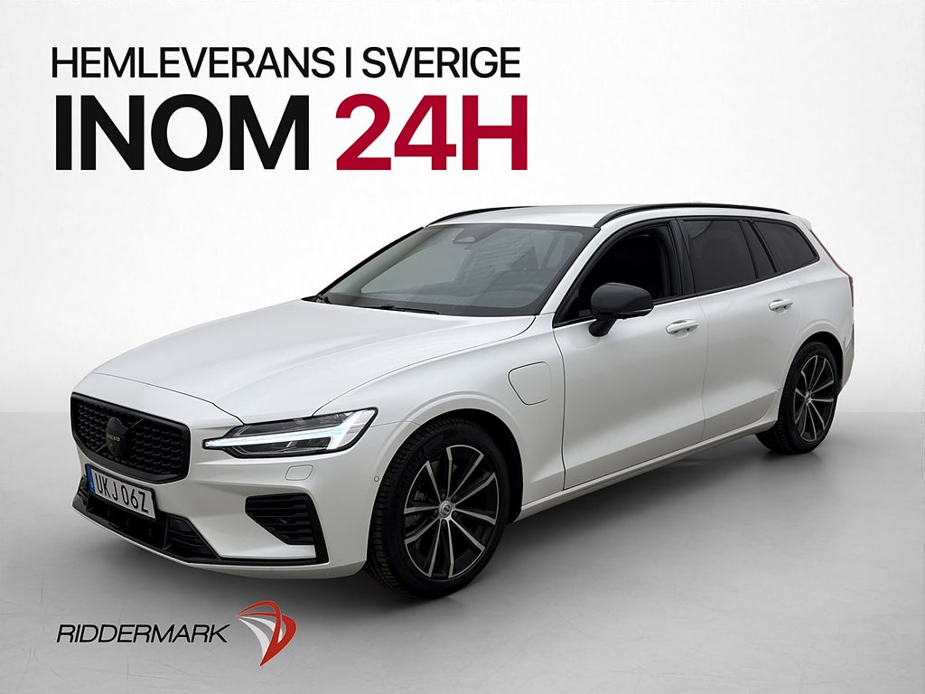 Volvo V60 Plug-In Hybrid AWD Plus Dark H/K Skinn Drag Värmar