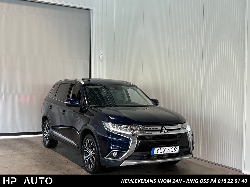 Mitsubishi Outlander 2.2D 4WD Business 7-sits Värmare Drag Taklucka Adaptiv