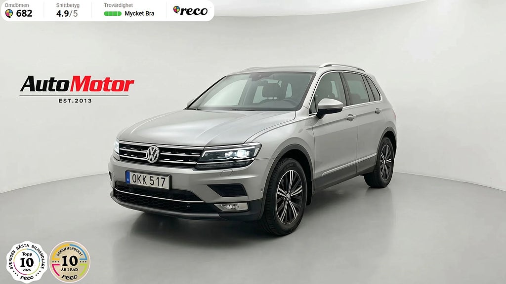 Volkswagen Tiguan 2.0 TDI 4Motion Panorama/cockpit/Värmare/Drag 190hk
