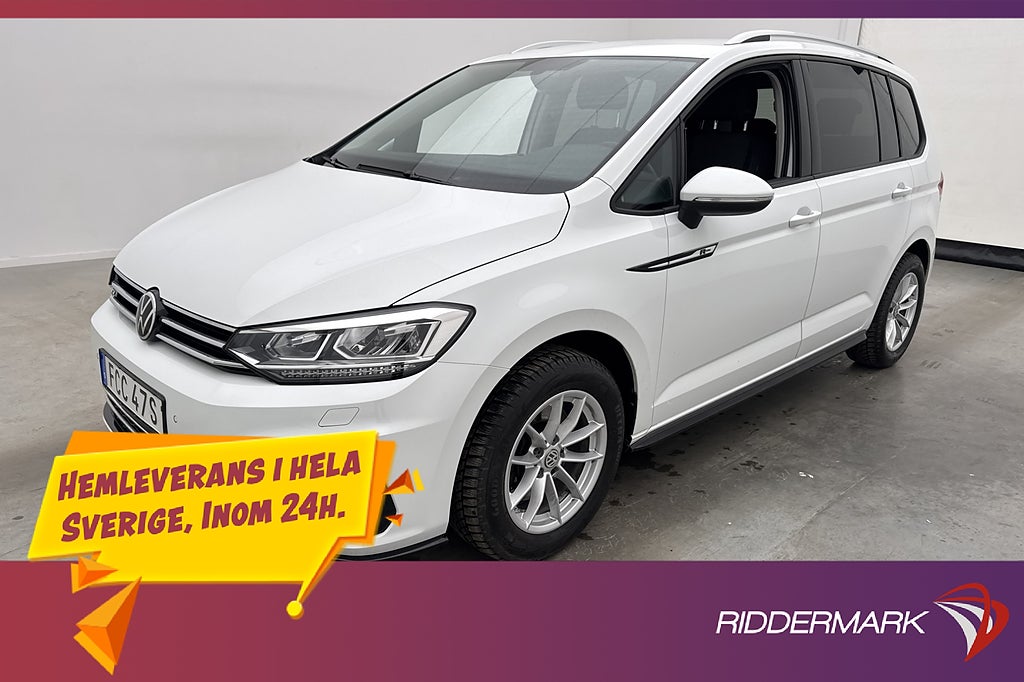 Volkswagen Touran TSI 150hk R-Line 7-Sit Kamera CarPlay Drag