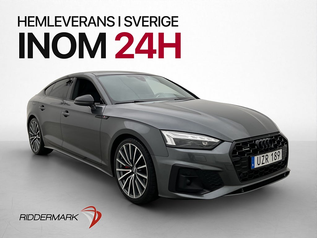 Audi A5 S line Cockpit B&O Pano Kamera Värm