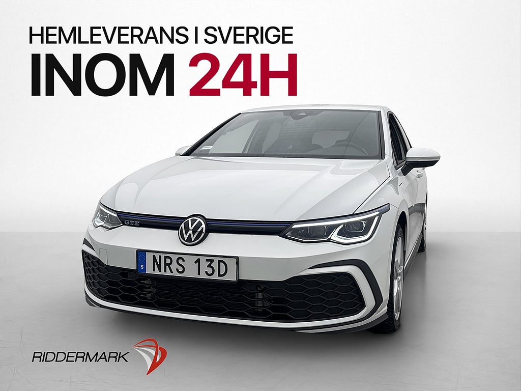 Volkswagen Golf GTE 245hk Navi CarPlay Rattvämre Döda-Vinkel