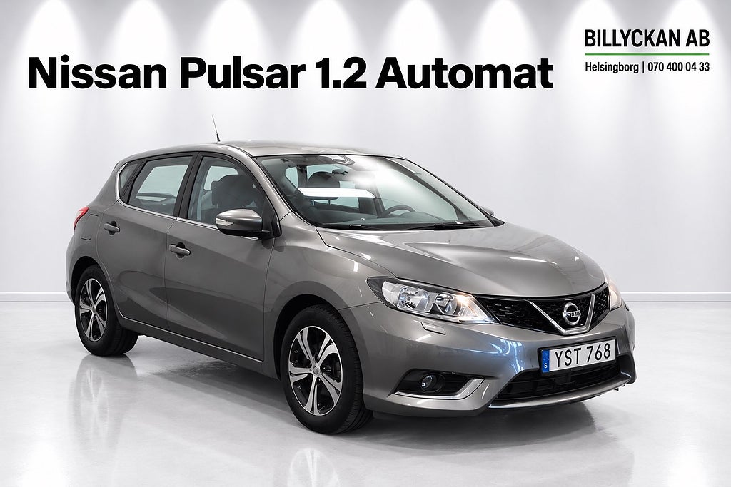 Nissan Pulsar 1.2 DIG-T XTRONIC-CVT Kamera|S&V-Däck|GPS|Keyless|116hk