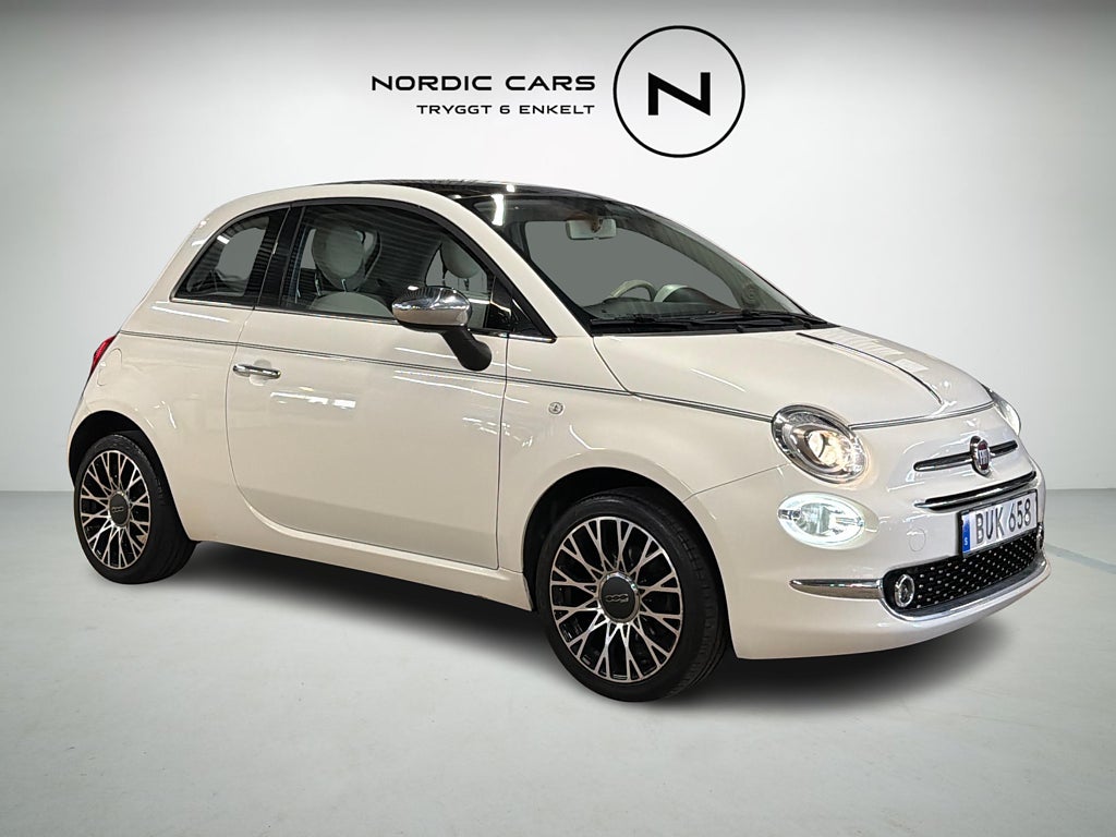 Fiat 500 1.2 8V Lounge 69 HK Pano Cruise S/V Hjul Kamrem bytt