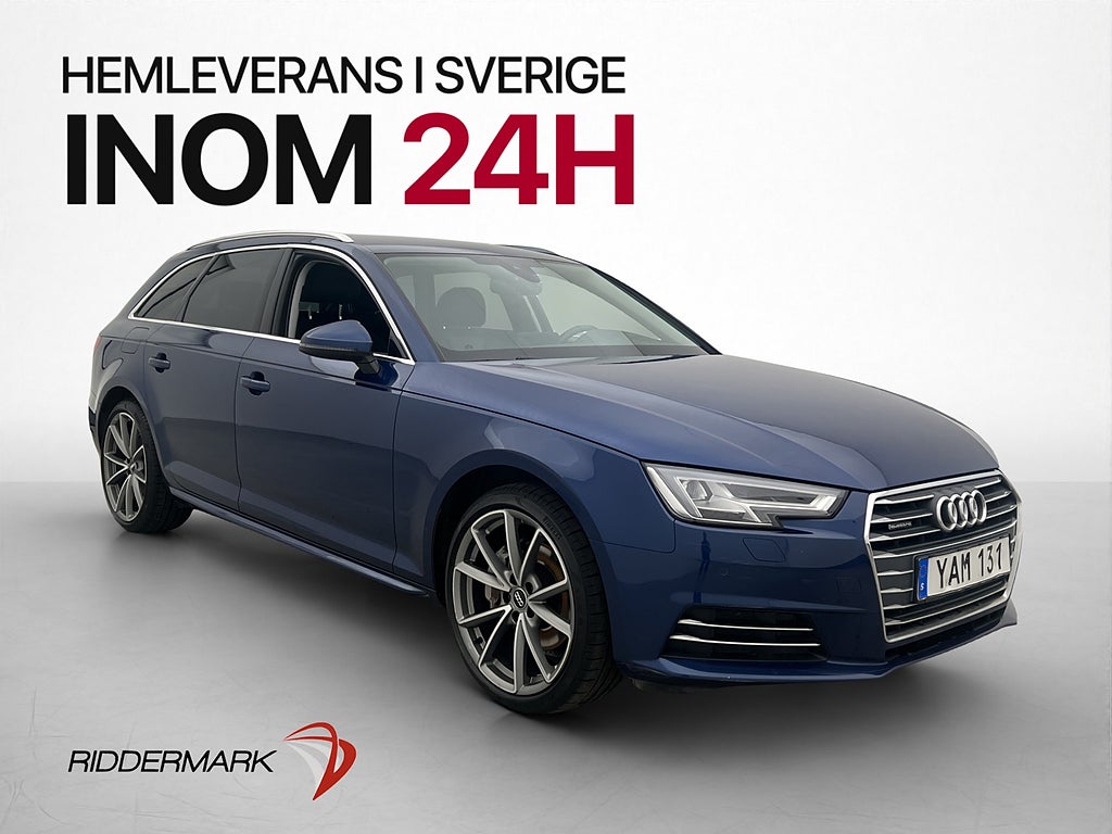 Audi A4 2.0 TDI Quattro 190hk CarPlay HuD P-Sensorer