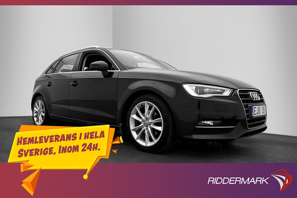 Audi A3 Sportback TDI 150hk Ambition Farthållare Bluetooth