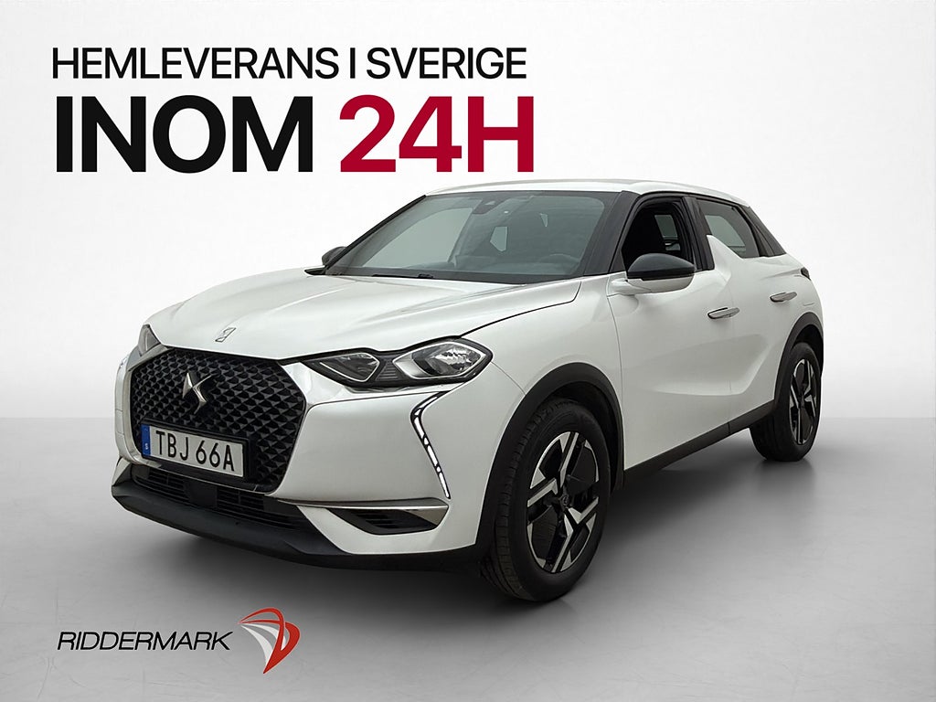 DS 3 1.2 100hk P-Sensorer CarPlay Farthållare