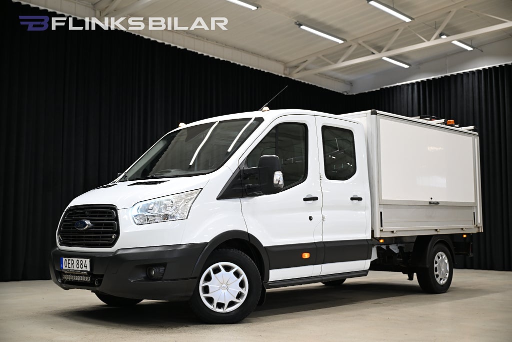 Ford transit 350 170HK Dubbelhytt|6-Sits|Kåpa|Kambytt|Inverter|Moms