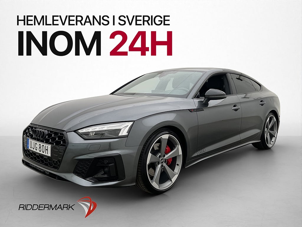 Audi A5 45 TFSI Q S line Drag Värmare Cockpit Kamera Navi