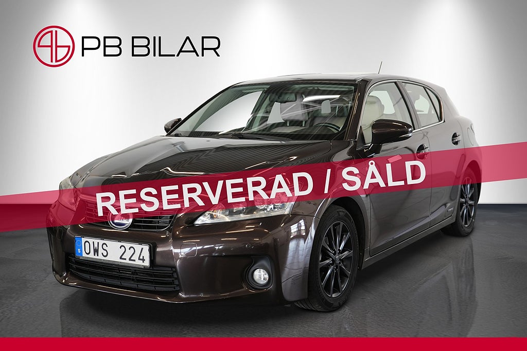 Lexus CT 200h 1.8 CVT Hybrid Executive B-kam Läder Taklucka