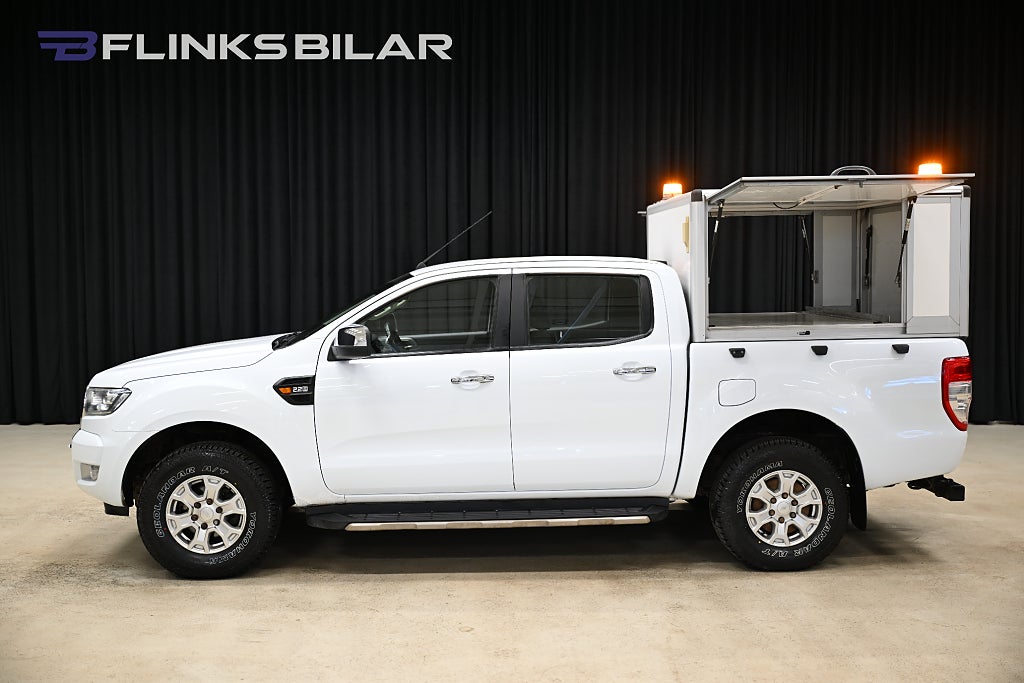 Ford ranger 160HK Automat|Dubbelhytt|Kåpa|Drag|Värmare|Backkamera