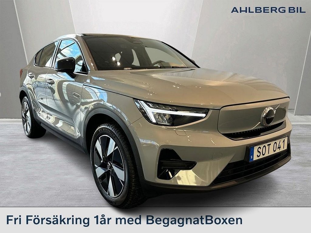 Volvo C40 Recharge Single Motor Extended Range Core,Klimatpaket, Förarstöd