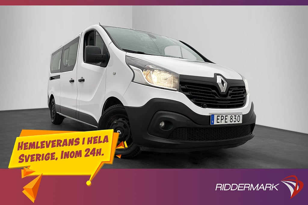 Renault Trafic Kombi Lång 1.6dCi Värmare Dragkrok PDC 9-Sits