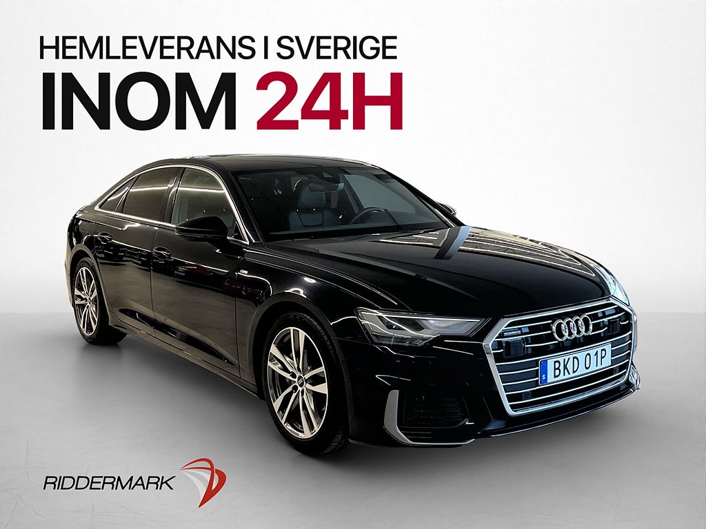 Audi A6 40 TDI Q 204hk S-Line D-Värmare Navi Sensorer Drag