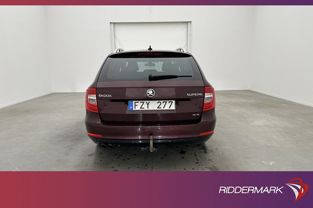 Skoda Superb 2.0 TDI 170hk 4x4 D-Värmare GPS Skinn 0,57l/mil