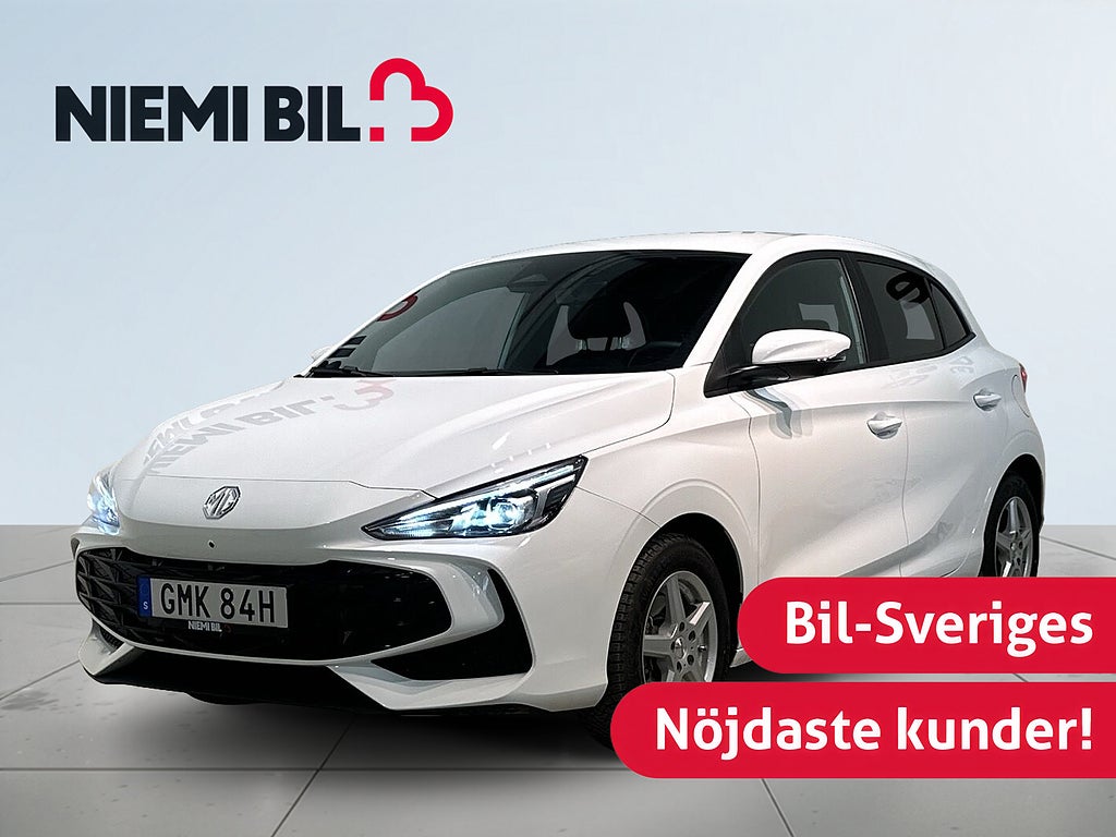 MG 3 Hybrid+ Luxury Carplay 360° GPS Pvärm S/V-hjul MOMS