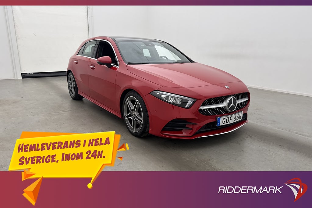Mercedes-Benz A 180 AMG GPS Kamera Wide Pano Keyless Värmare