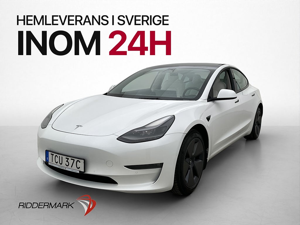 Tesla Model 3 Long Range AWD Värmepump Autopilot En-Brukare