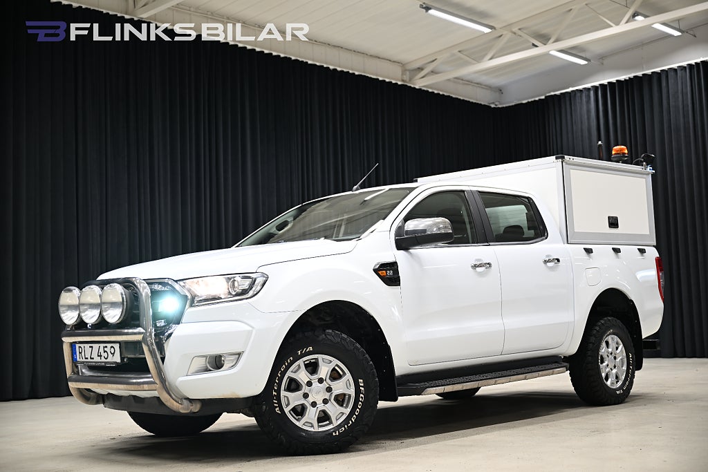 Ford ranger 2.2 TDCi 160HK Automat|Dubbelhytt|Kåpa|Släde|Leasbar