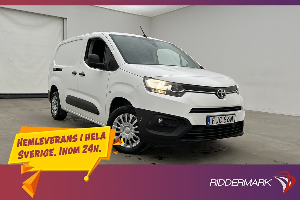 Toyota proace-city L2 Värm Drag B-Kamera 2xDörr CARPLAY Moms