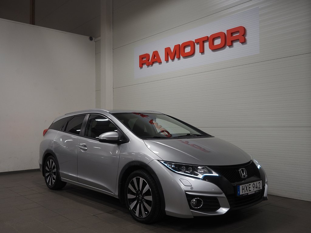 Honda Civic Tourer 1.6 i-DTEC 120hk Sport | Drag | Kamera | 2015