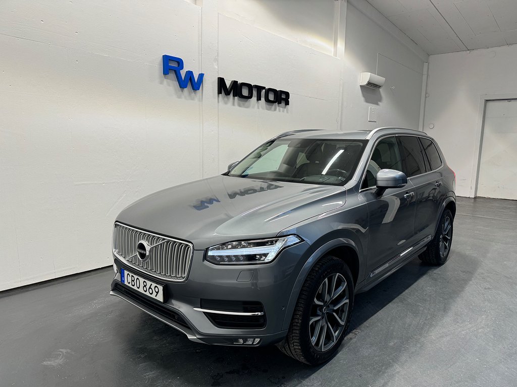 Volvo XC90 D5 AWD 224hk Inscription 7-sits VOC HUD B-kamera