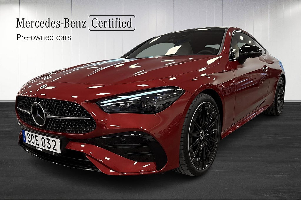 Mercedes-Benz CLE 300 4MATIC Coupé AMG Panorama Drag HUD Värmare
