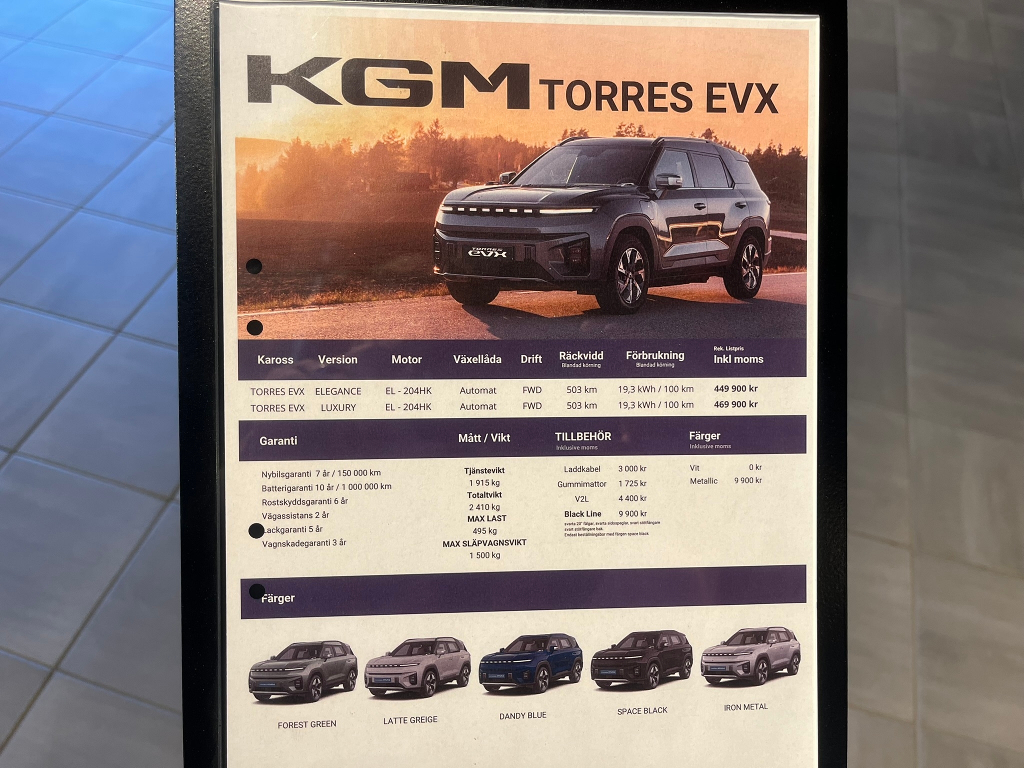 KGM Torres EVX 7 års Garanti 2026, bild 5/45