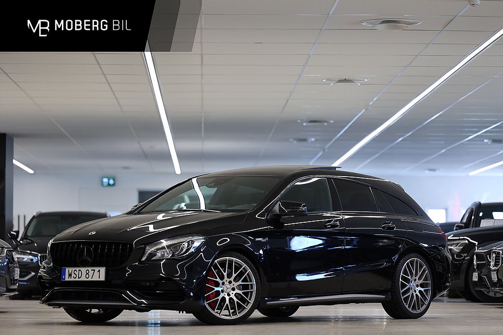 Mercedes-Benz CLA AMG CLA 45 4M 381hk Pano H/K Skalstolar