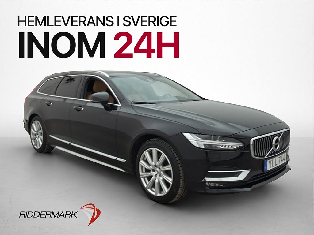 Volvo V90 D4 Inscription VOC Pano Skinn Rattvärme Navi BLIS