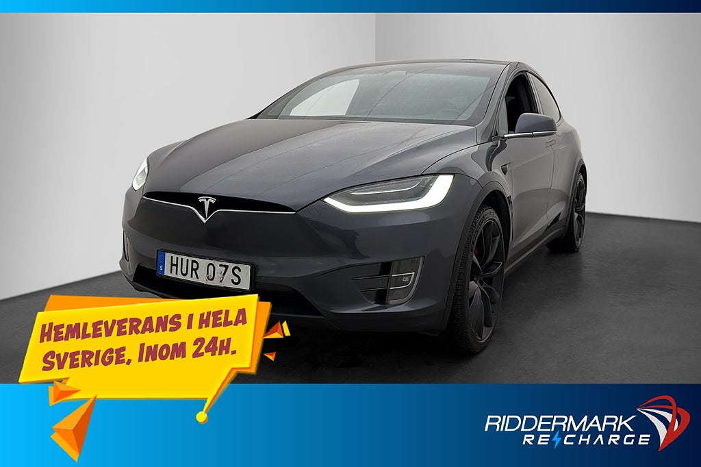 Tesla Model X Performance Uppgraderad AP Dragkrok Svensksåld