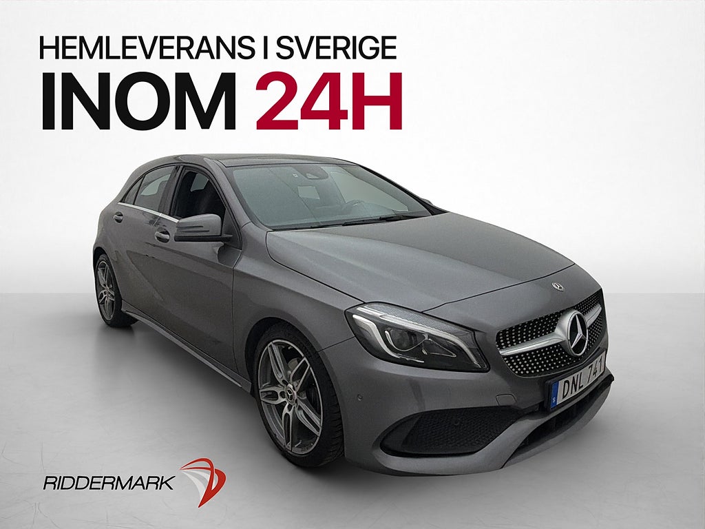 Mercedes-Benz A180 122hk AMG Pano P-Värmare Kamera Halvskinn